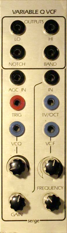 Serge 4U Variable Q VCF